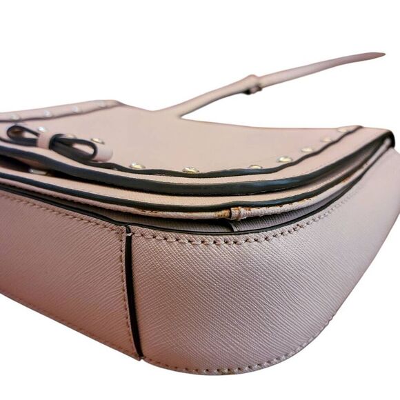 Kate Spade Lightest Blush Pink Rhinestone Bow Flap Crossbody Shoulder Bag - Picture 6 of 16